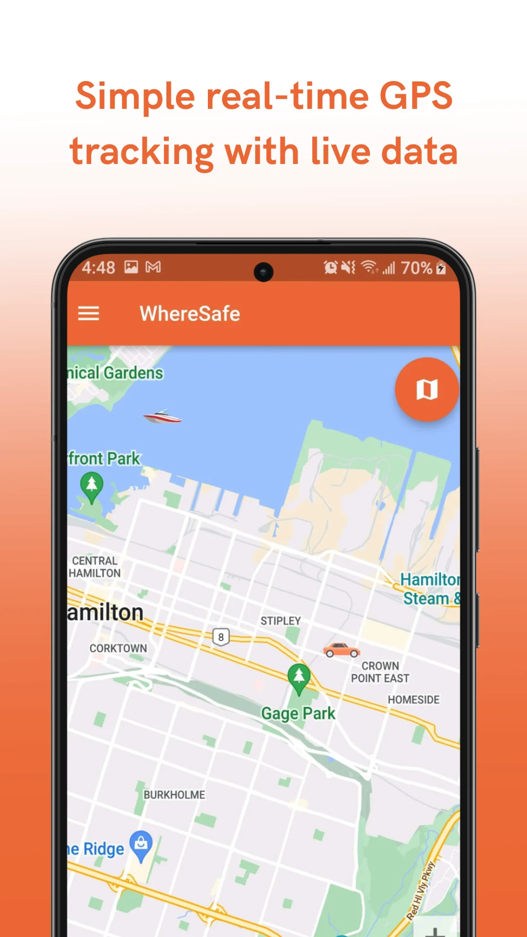 WhereSafe screenshot